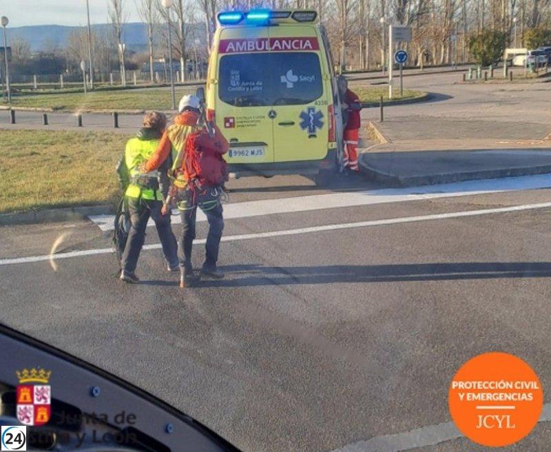 Asistencia a un peregrino enfermo en Villavieja (León)