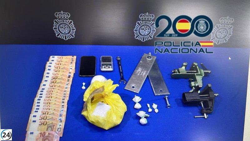 Detenido en Valladolid con un kilo de cocaína valorada en 63.000 euros.