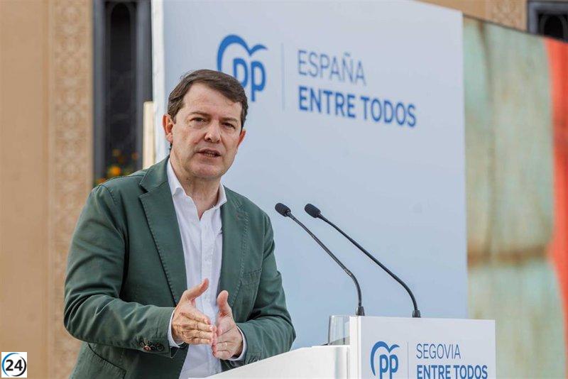 Visita de Mañueco al Senado por amnistía de CCAA