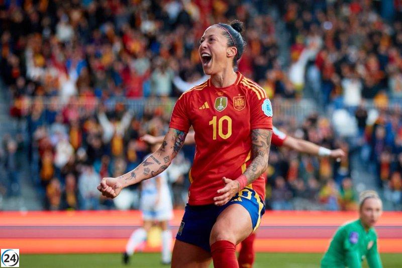España lucha por vencer a una desafiante Chequia.