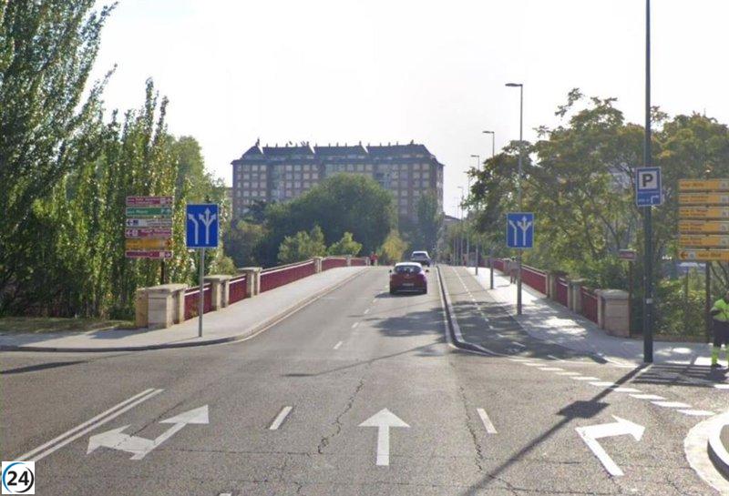 Cierre del puente de Poniente de Valladolid por un año para ampliación.