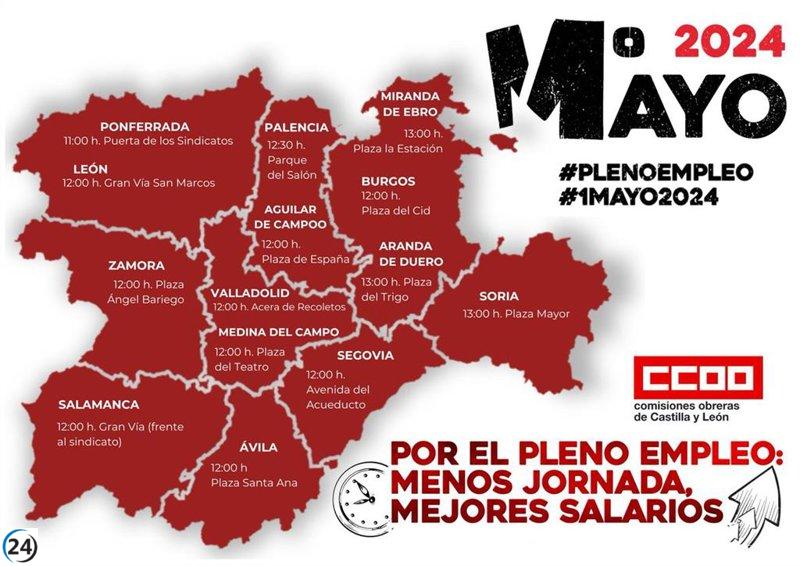 Sindicatos solicitan progreso durante crecimiento económico