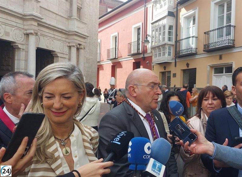 Pide Carnero a San Pedro Regalado por prosperidad y estabilidad laboral en Valladolid.