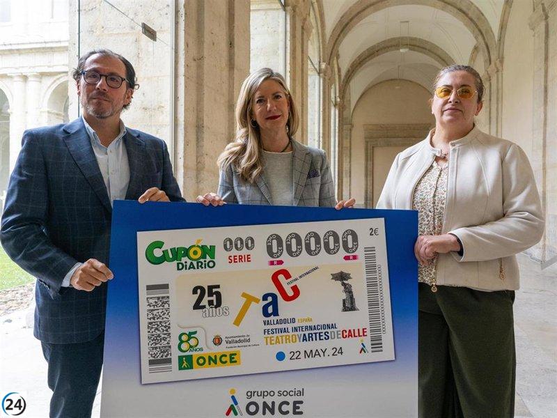 El Cupón de la ONCE conmemora el Festival de Teatro de Calle de Valladolid, que cumple 25 años.