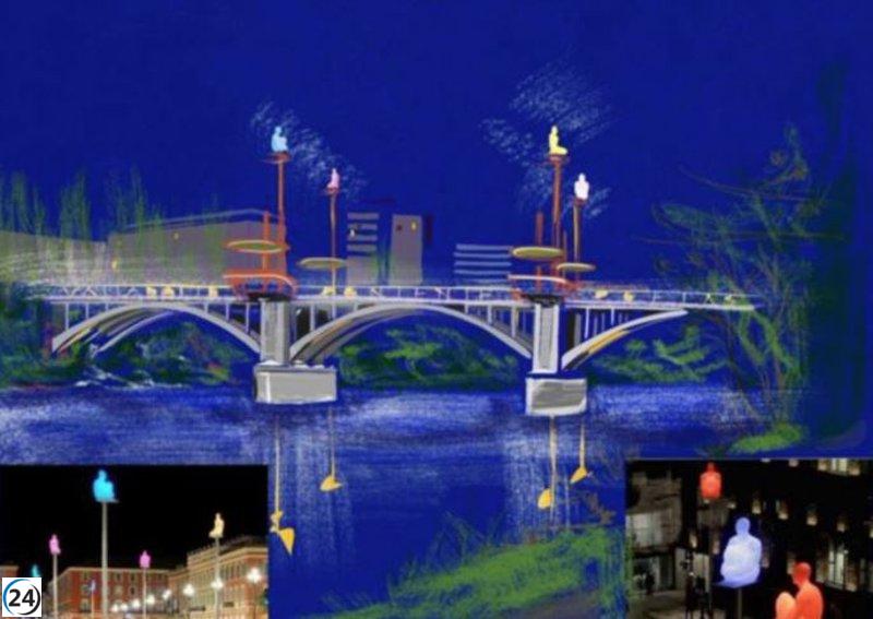 Jaume Plensa abandona obra en puente del Poniente de Valladolid.