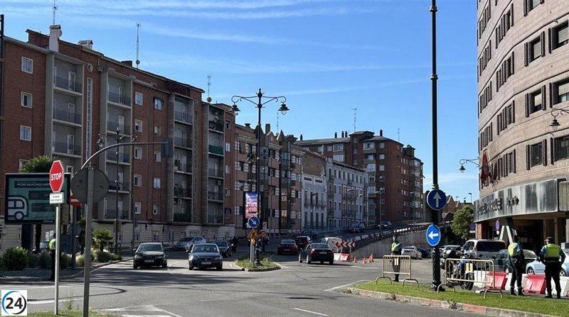 Comienzan las restricciones en Arco de Ladrillo, Valladolid: cierre de carril en sentido salida.