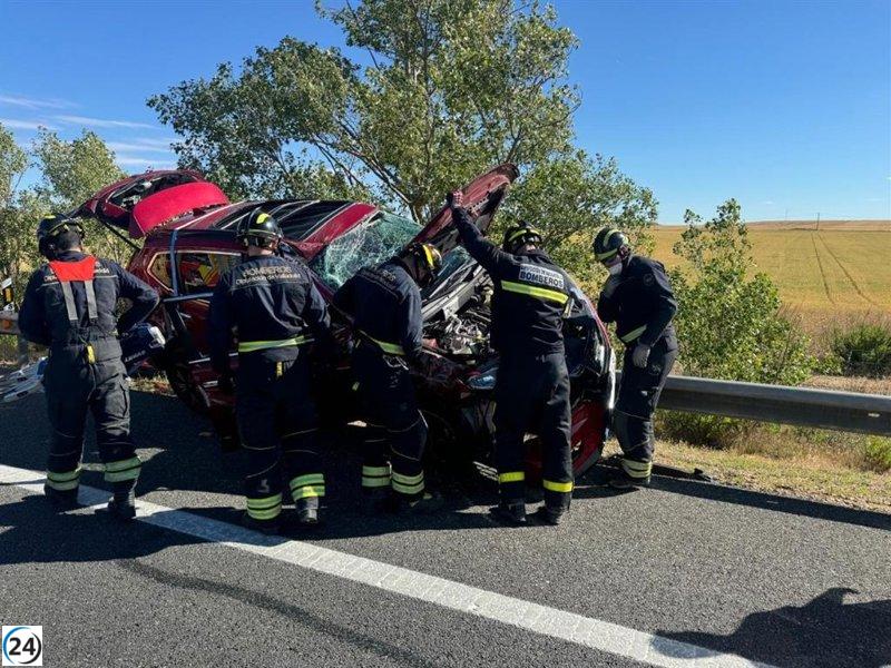 Dos personas liberadas después de un accidente automovilístico en Valladolid