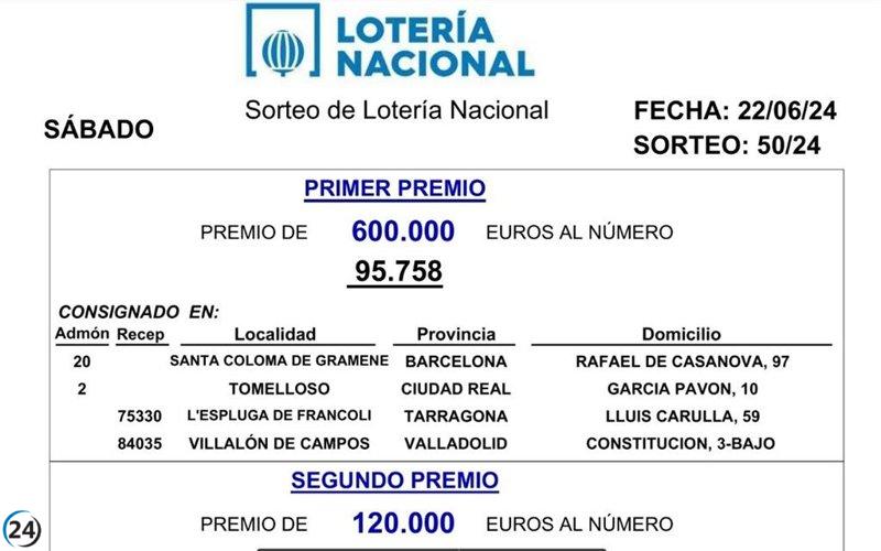 La suerte sonríe a Valladolid y León con el sorteo de la Lotería Nacional.