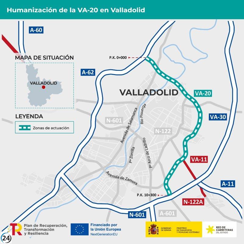 Transportes destina 12,8 millones para agregar carril bici en la VA-20.