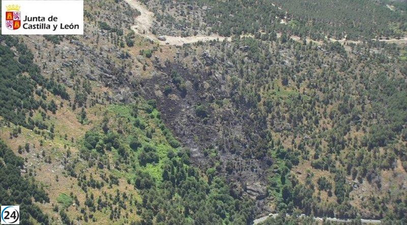 Controlado el incendio en San Esteban del Valle, Ávila.