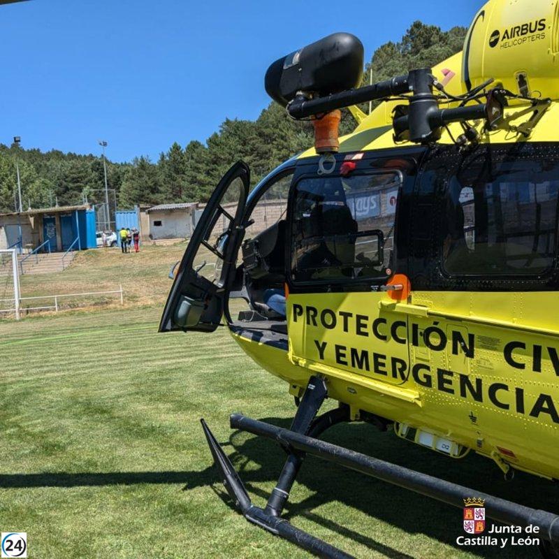 Ciclista herido rescatado cerca del puente de los Siete Ojos
