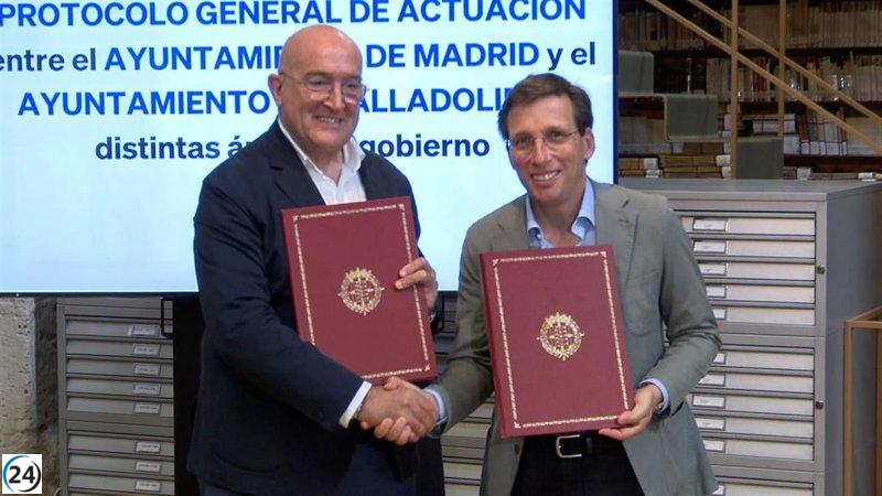 Valladolid y Madrid unen esfuerzos para desarrollar proyectos conjuntos e implementar tarjeta de movilidad.
