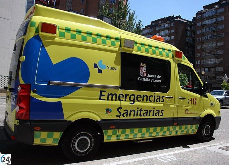 Accidente en Gumiel de Izán deja al conductor de un camión herido.
