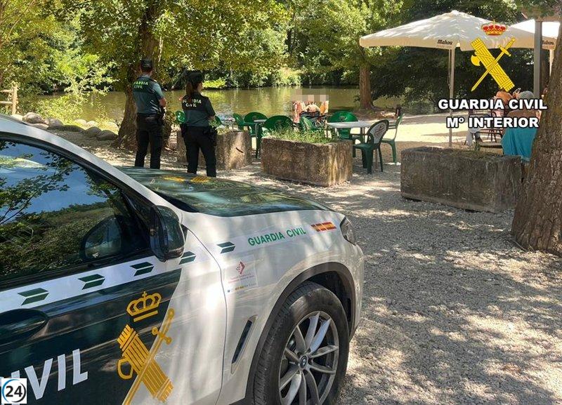 Detenido en Burgos por comportamiento indecente ante menores en el río.
