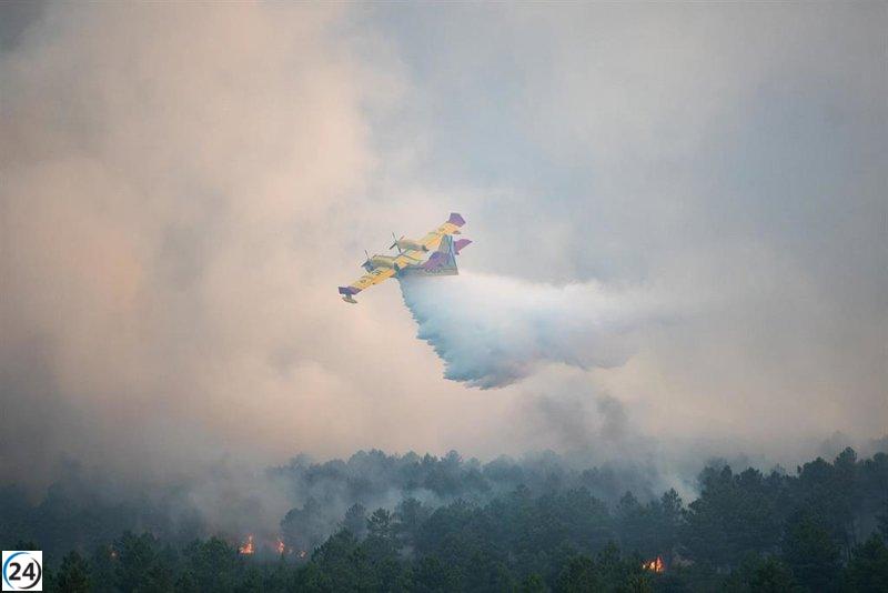 El incendio en Trabazos bajo control tras devastar 280 hectáreas.
