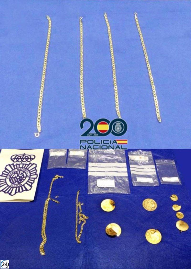 Detenido en Valladolid por estafa de oro falso por valor de 27.000 euros.