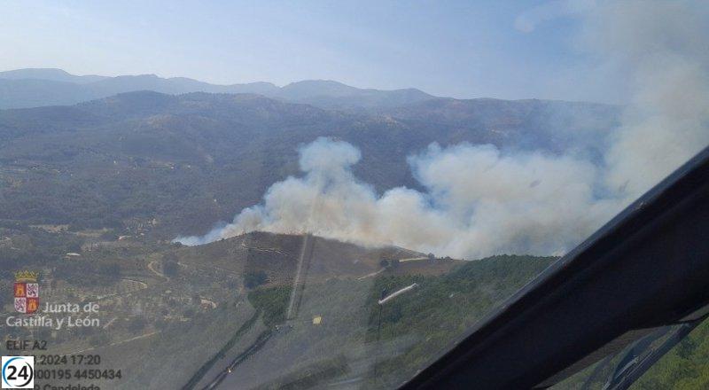 Gran operativo desplegado en El Raso, Ávila para combatir incendio con más de 20 medios.