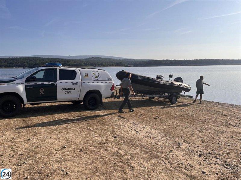 Se reinicia la búsqueda del joven desaparecido en el embalse de la Cuerda del Pozo (Soria)
