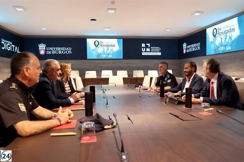 Colaboración entre autoridades para prevenir novatadas y botellones en Burgos.