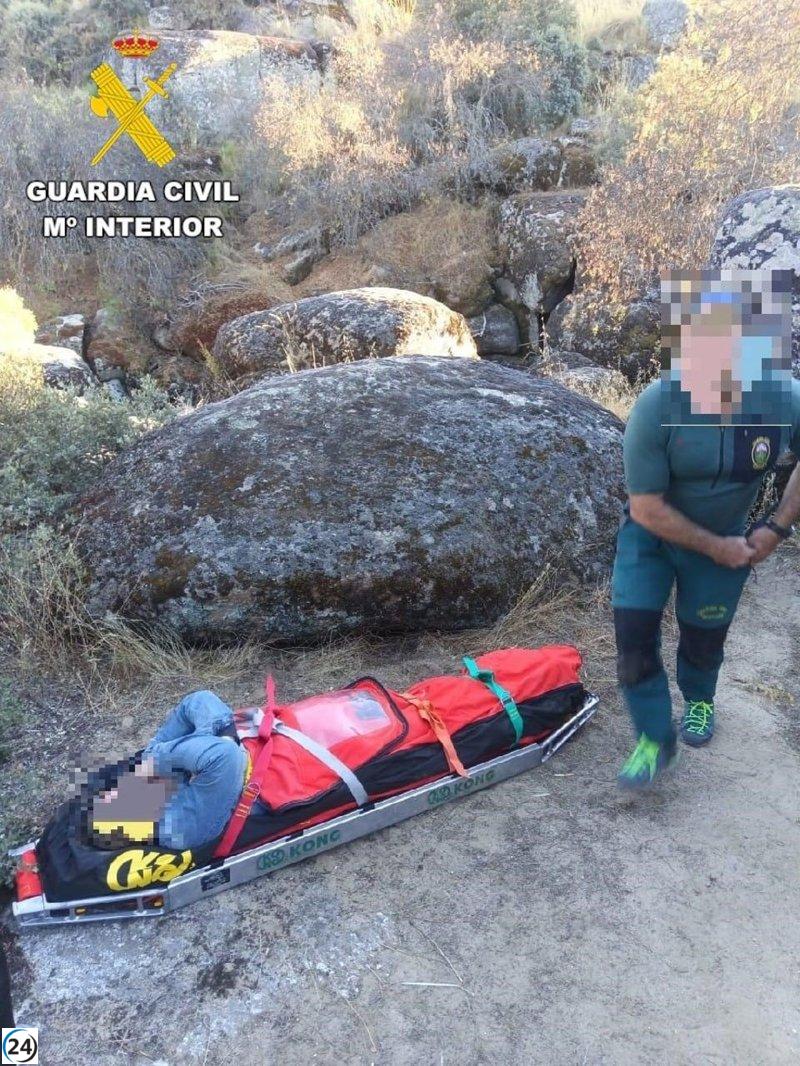 Rescatada senderista herida en La Horcajada, Ávila.
