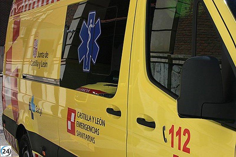 Mujer resulta herida en accidente de tráfico en Quintanapalla, Burgos