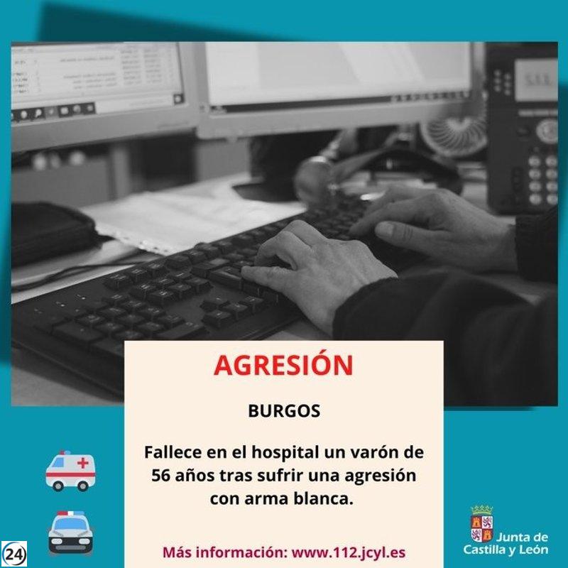 Hombre muere apuñalado en su casa de Burgos.