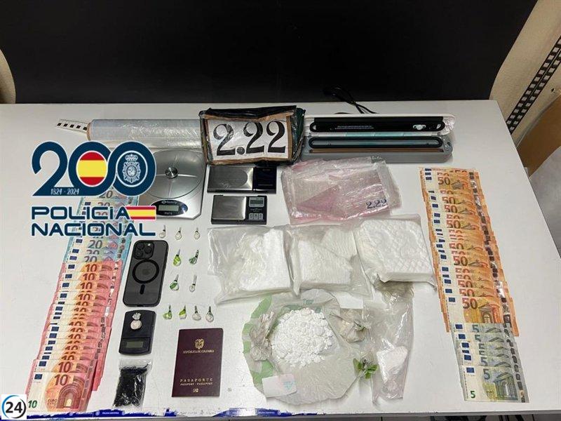 Capturado en León tras operaciones que desmantelan 1,5 kilos de cocaína.