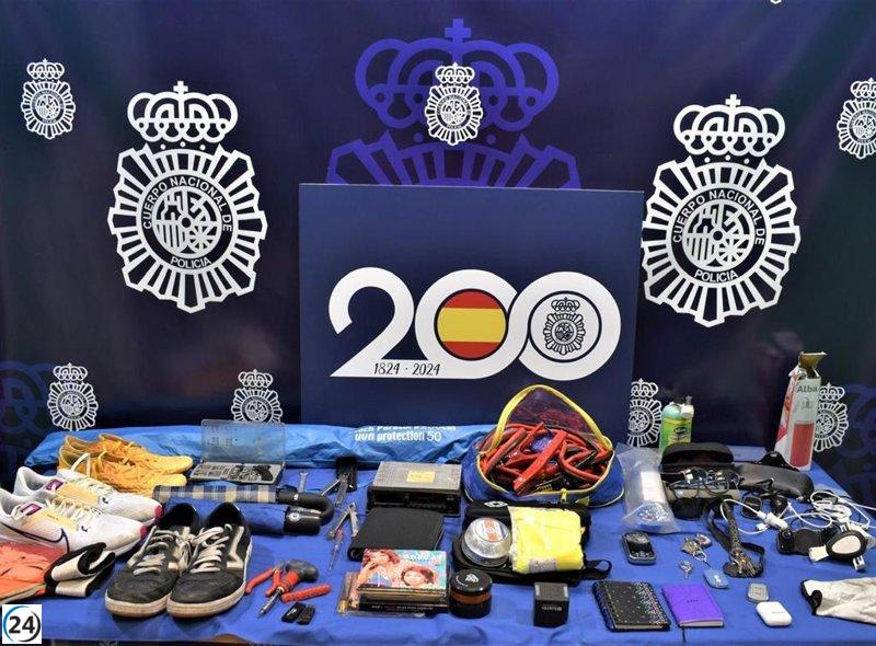Detenido en Valladolid por robo en vehículos enfrenta nueve cargos.