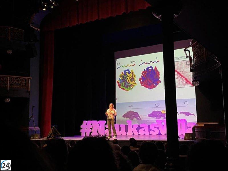 Naukas Valladolid ilumina avances científicos en un lleno Teatro Zorrilla.