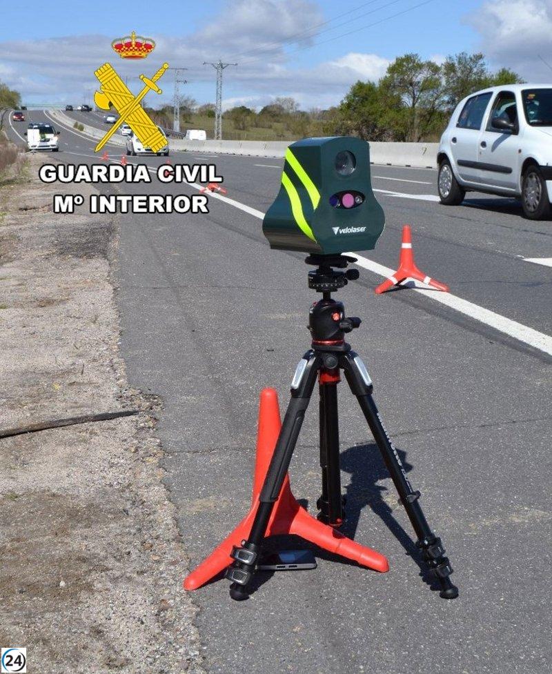 Detenido por exceder en un 106% el límite de velocidad en Burgos.