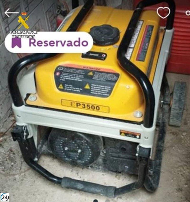Sustraen generador en Fuensaldaña y lo venden con imagen del lugar del robo.