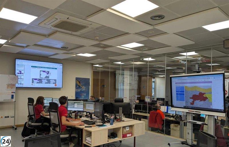 La Junta alerta sobre nevadas a través de 'ES-ALERT'