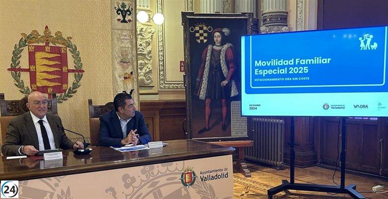 Alrededor de 7.700 familias de Valladolid con niños de 0 a 3 años o con más de 4 hijos no pagarán la ORA.