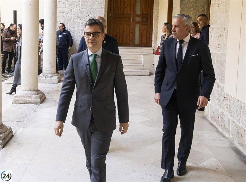Bolaños confía en que la Ciudad de la Justicia de Valladolid se concrete para 2029.