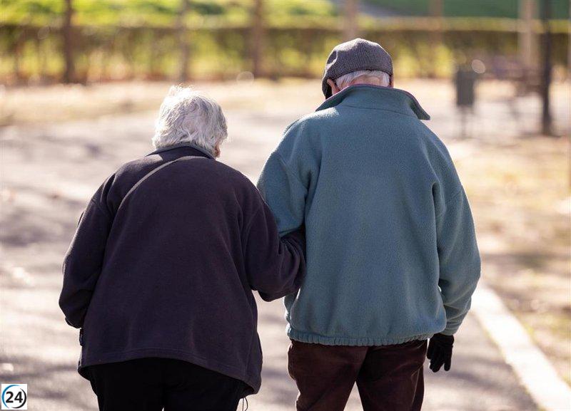 Aumento del 1,04% en pensionistas y del 4,67% en el gasto de pensiones.