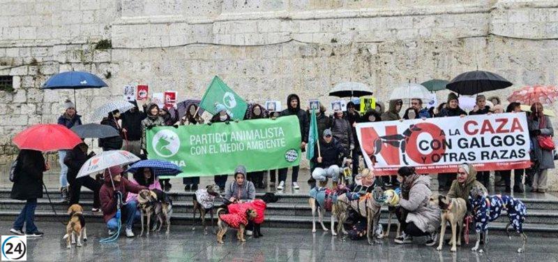 Valladolid se moviliza en defensa de los perros de caza frente a la desprotección.