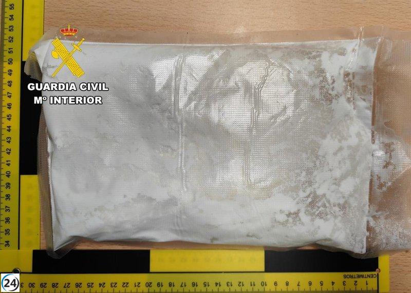 Detenido en Burgos con un kilo de droga al intentar esquivar una multa.