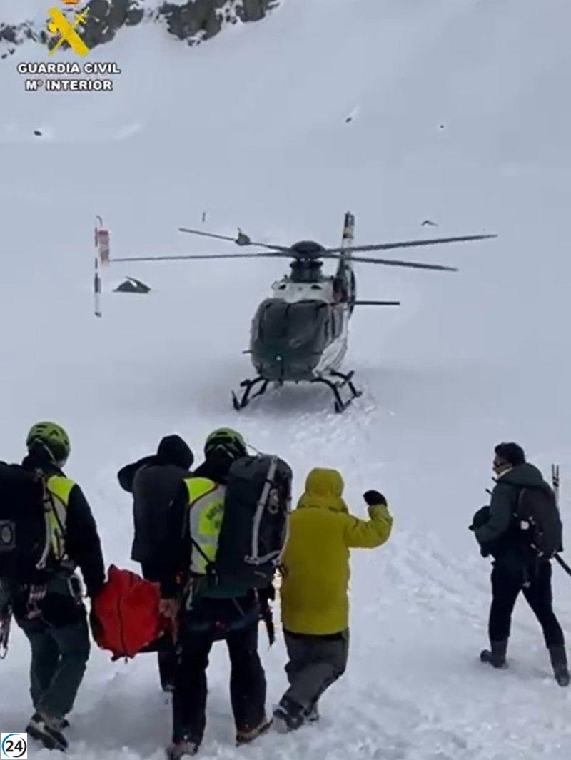 Salvado un escalador lesionado en Gredos, Ávila.