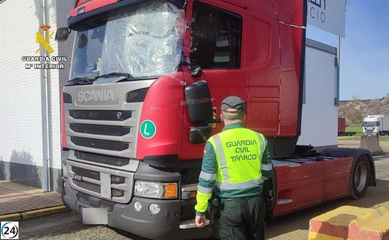 Camionero arrestado en Palencia por exceso de alcohol: siete veces el límite permitido.