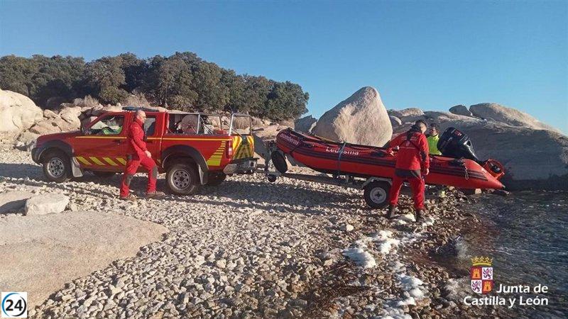 Continúan las labores de búsqueda en La Almendra por un hombre desaparecido.