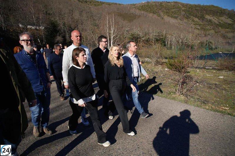 Díaz promete justicia tras el accidente en la mina de Cerredo.