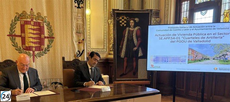 Inicia la construcción de 100 apartamentos para jóvenes en los Cuarteles de Artillería de Valladolid.