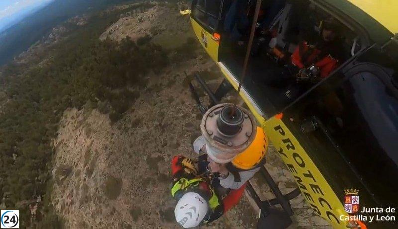 Rescatan a anciano en Peguerinos tras emergencia respiratoria.