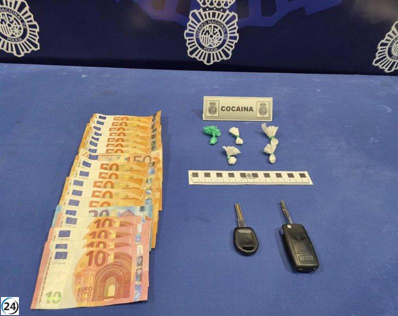 Liberado un detenido en Valladolid con 4,1 gramos de cocaína.