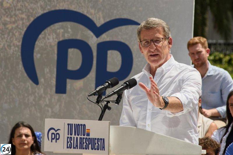 Feijóo lanza su campaña para la reelección del PP este viernes en Valladolid.