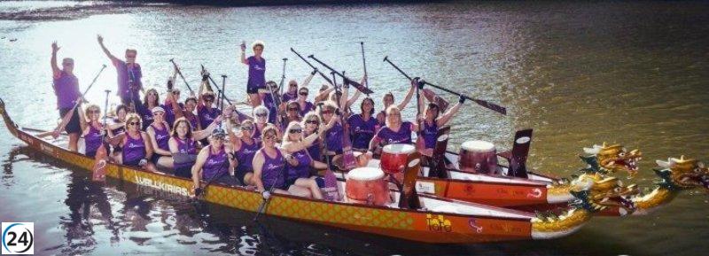 Celtas Cortos y Vallkirias unen fuerzas en el Pisuerga por la lucha contra el cáncer de mama.