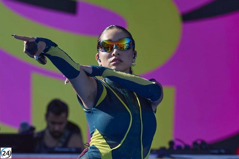 María Becerra se presenta en las Fiestas de Valladolid 2025.