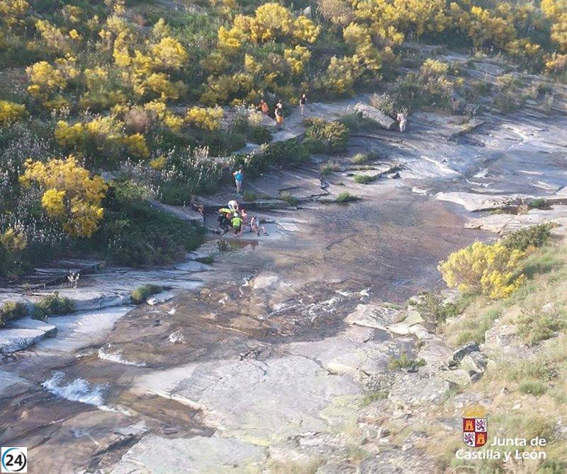 Hombre herido en la Garganta de Valdeascas, Gredos, es rescatado con éxito.