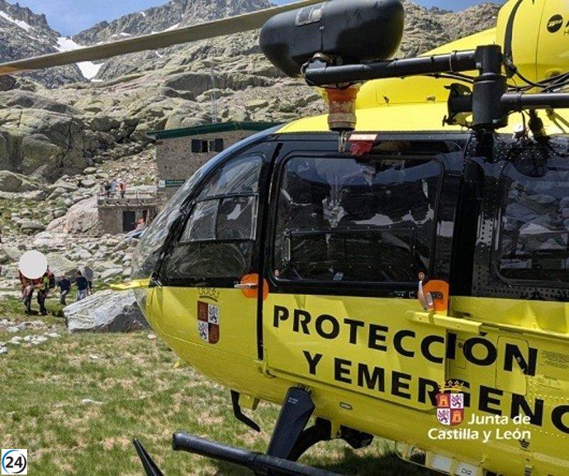Niña de 12 años es asistida tras accidente en Gredos.