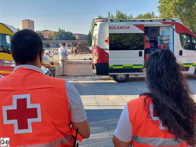 Treinta voluntarios de Cruz Roja apoyan el operativo de San Juan en Valladolid y sus alrededores.
